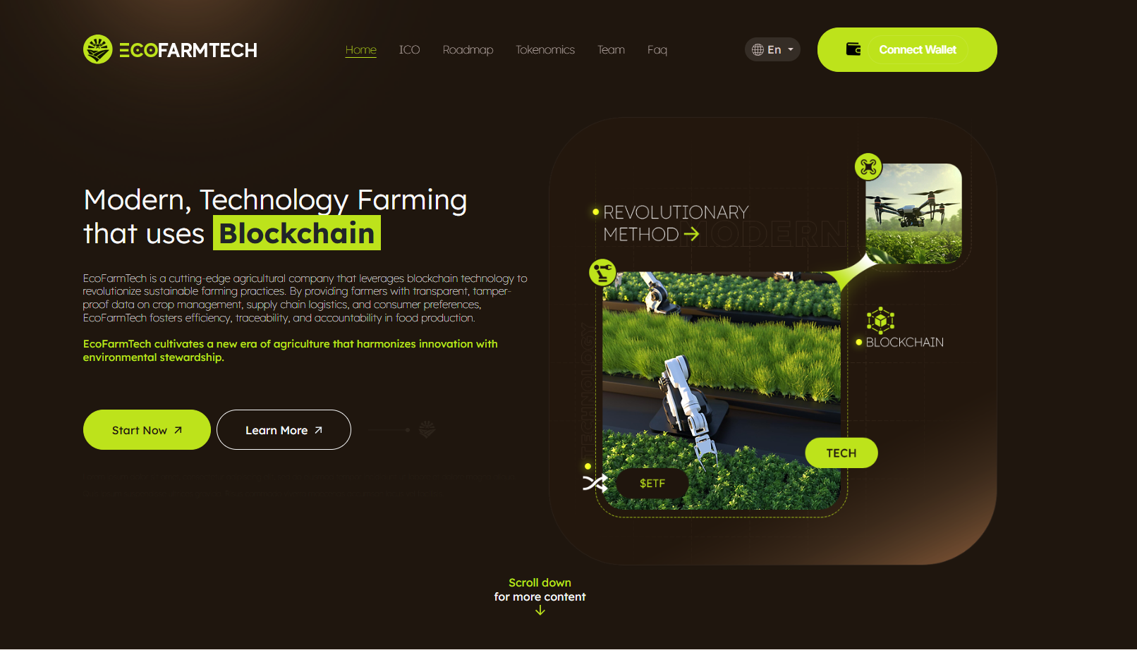 Tokenizacja projektu ecofarmtech